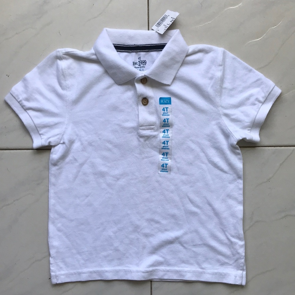 NEW White Children’s Place Polo Shirt